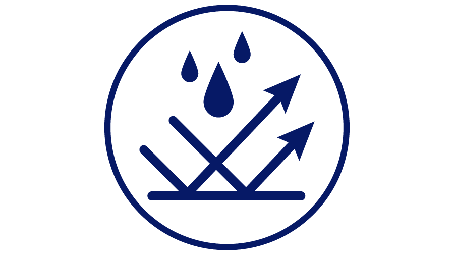 Mbns25 Microban Tech H20 Shield Icon Water Repellency