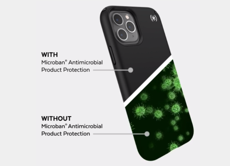 Speck presidio pro phone cases antimicrobial technology half
